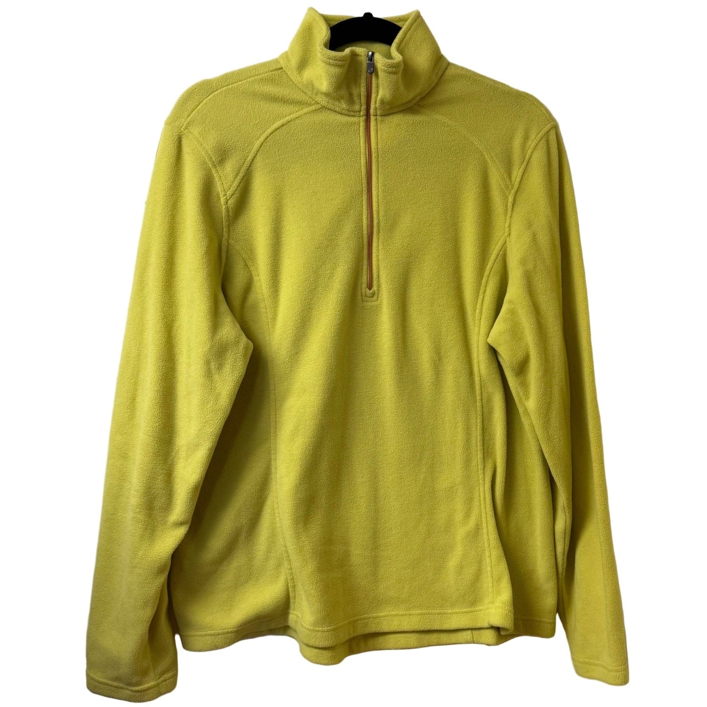Land's End Yellow Fleece Pullover - Large | Preowned