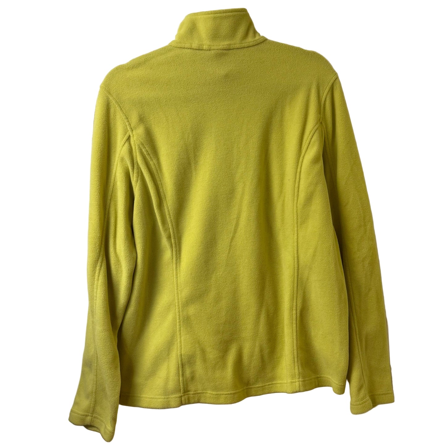 Land's End Yellow Fleece Pullover - Large | Preowned