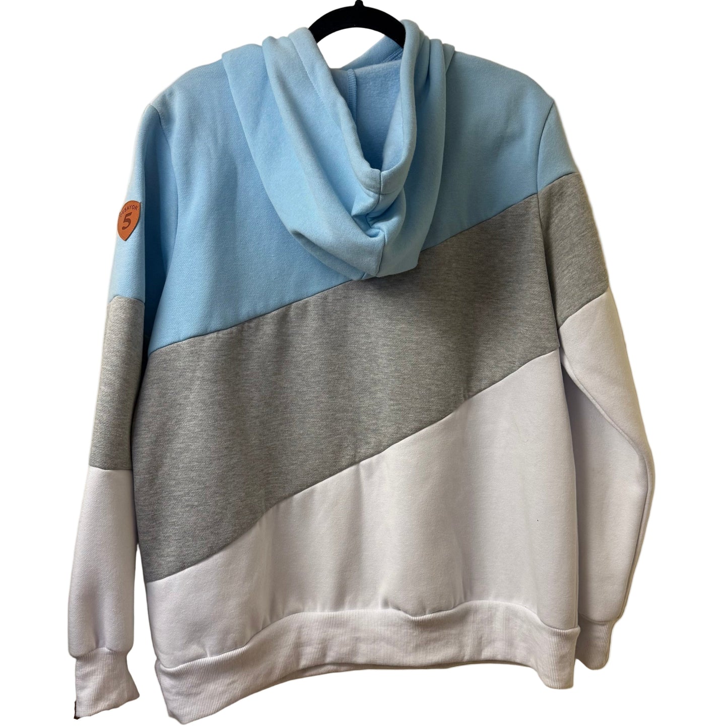 Desayor Hoodie Blue Gray and White - X-Large | Preowned
