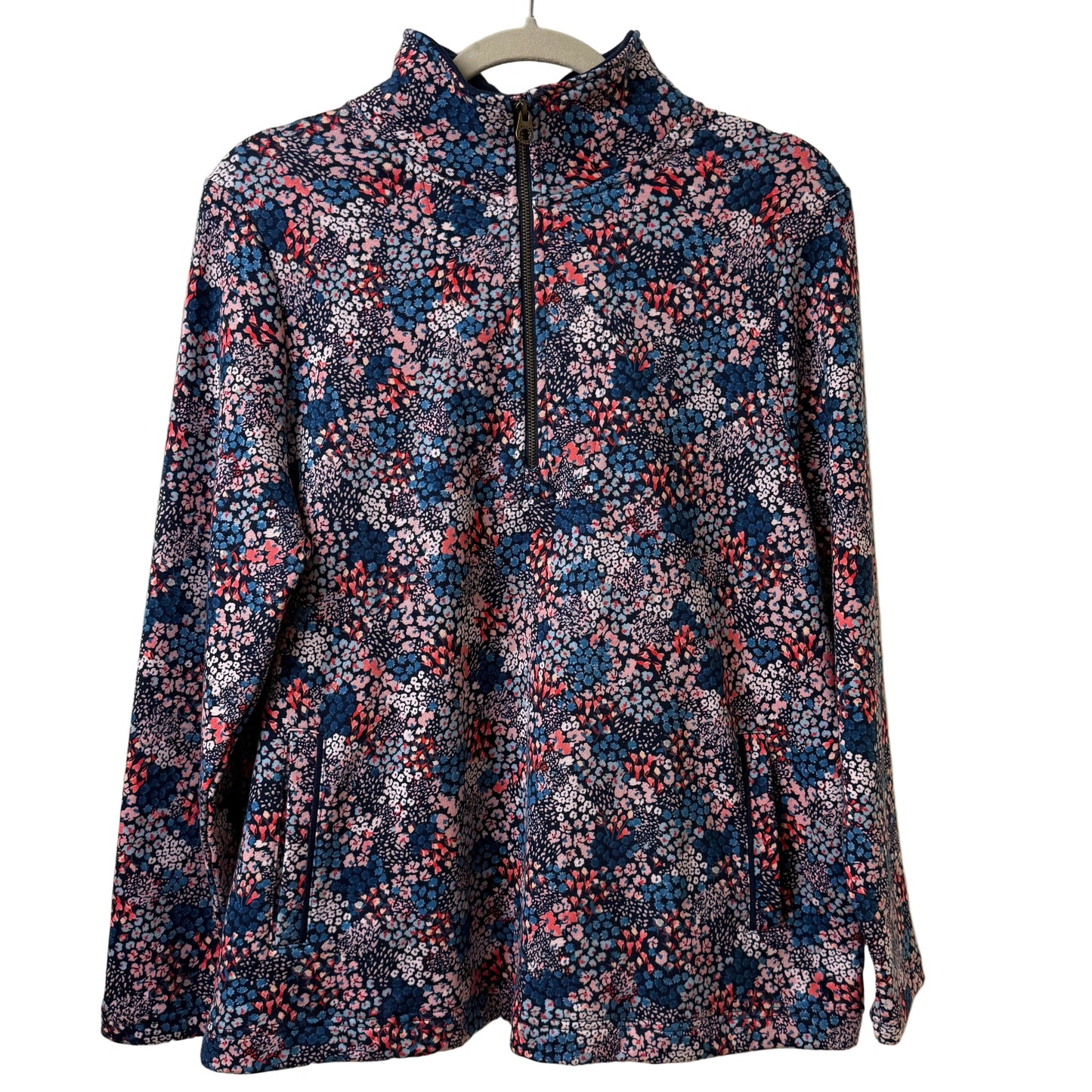 Joules Zip Front Floral Sweatshirt New with Tags - SZ 10 | Preowned