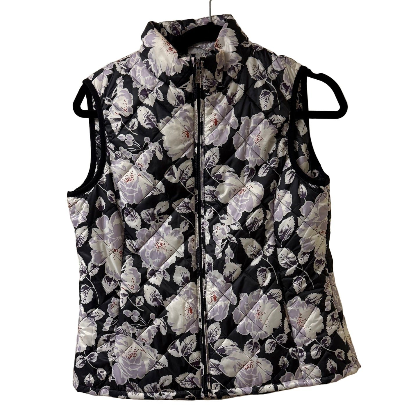 IMNCY Black Vest with Purple Flowers - SP | Preowned