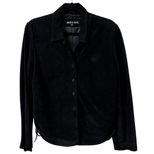 Revue Black Suede Jacket - SZ 10 | Preowned
