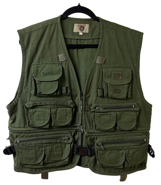 Fisherman's Vest Olive Green - LG | Preowned