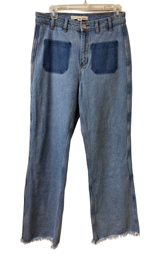 Seventy & Machi High Rise Mabel Wide Leg Patch Pocket Jeans - SZ 30 | Preowned