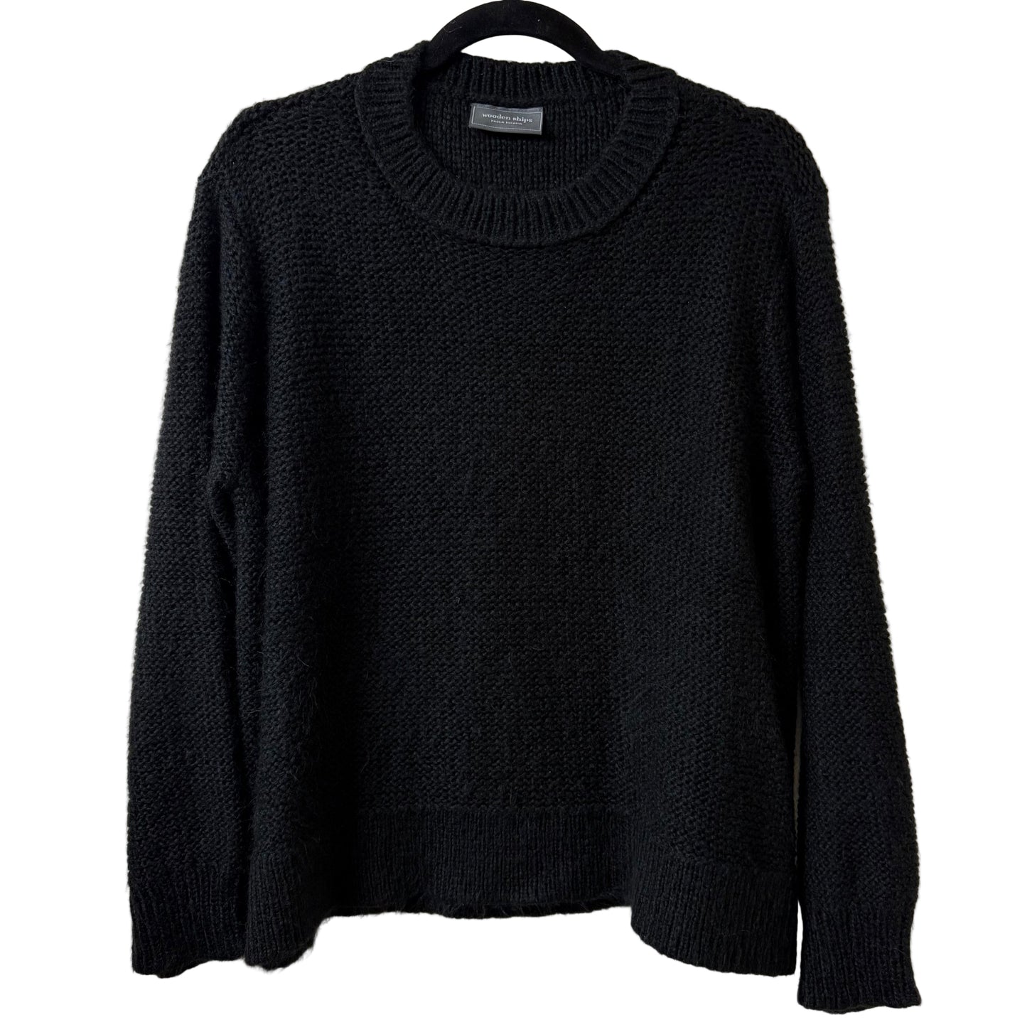 Wooden Ships Black Crew Neck Sweater | Preowned
