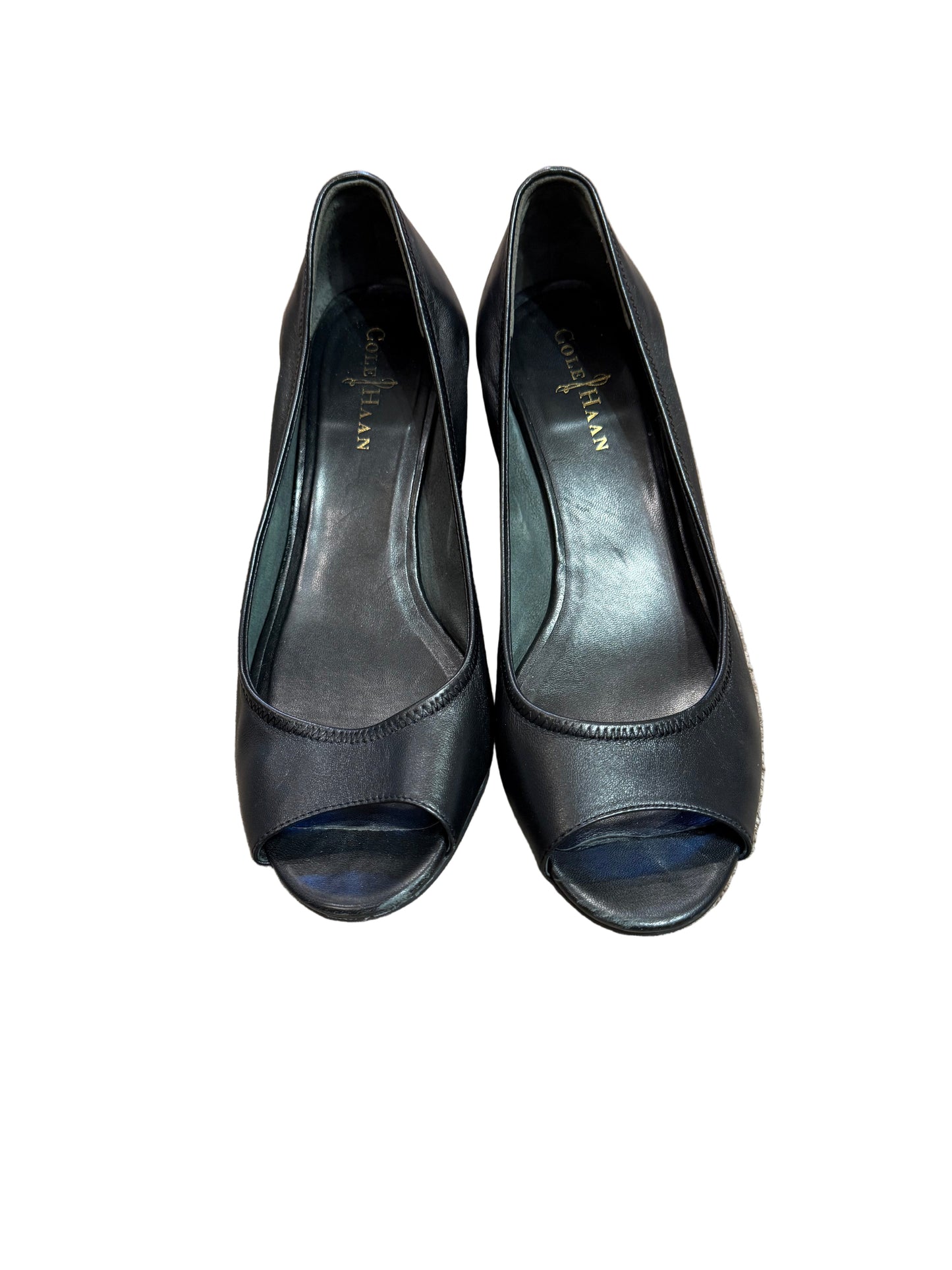 Cole Haan Black Open Toe Shoes | Preowned