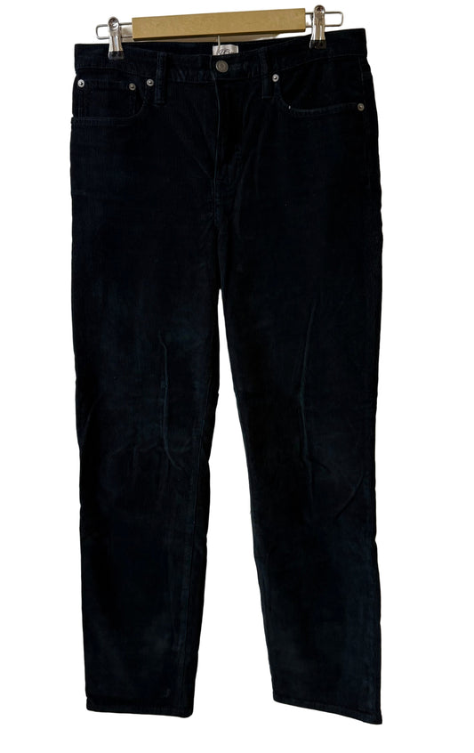 J Crew Essential Black Corduroy Pants SZ 29 | Preowned