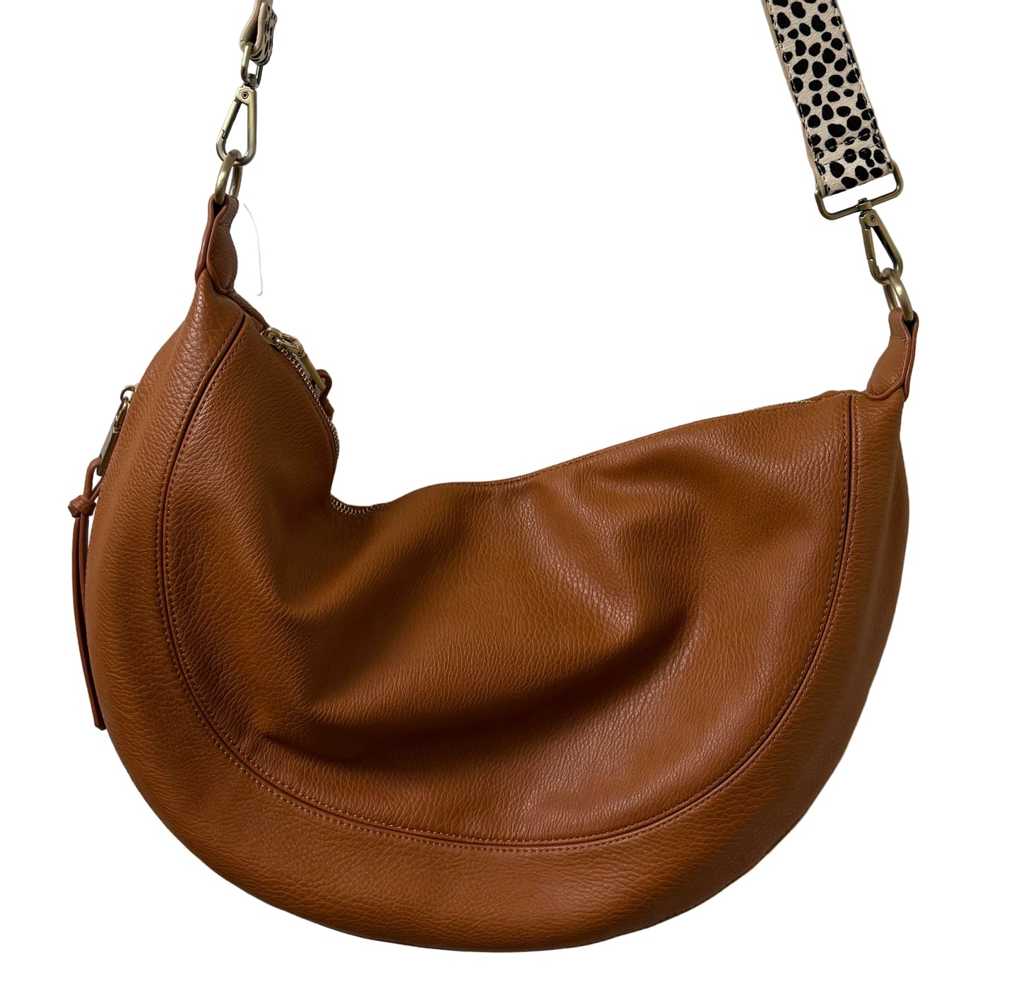 Anthropologie  Luna Slouchy Chestnut Crossbody Bag | Preowned