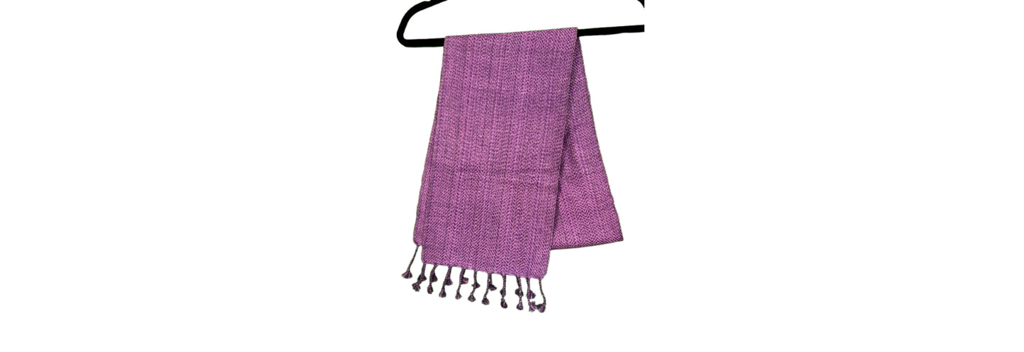 Island Weaves Purple Scarf