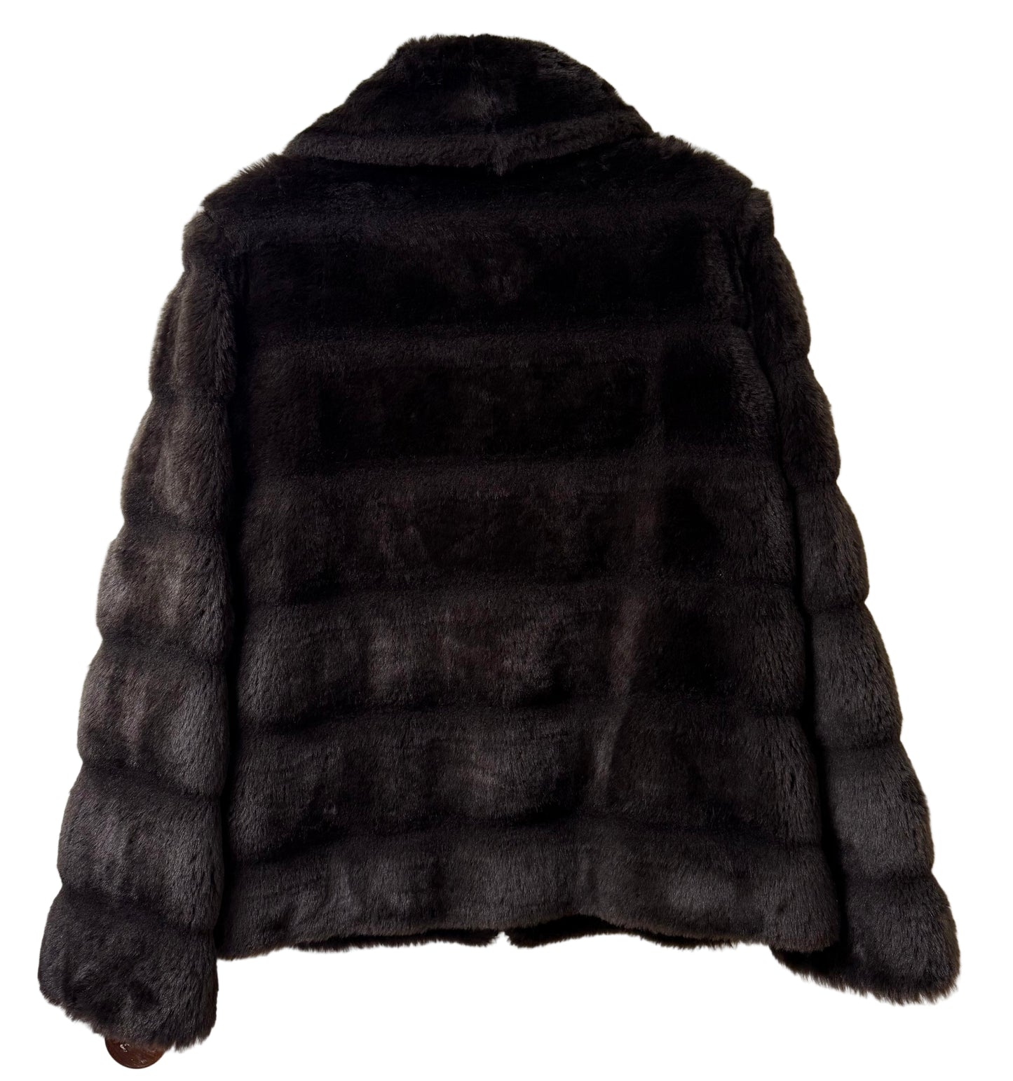 I. Madison Brown Faux Fur Jacket - Medium | Preowned