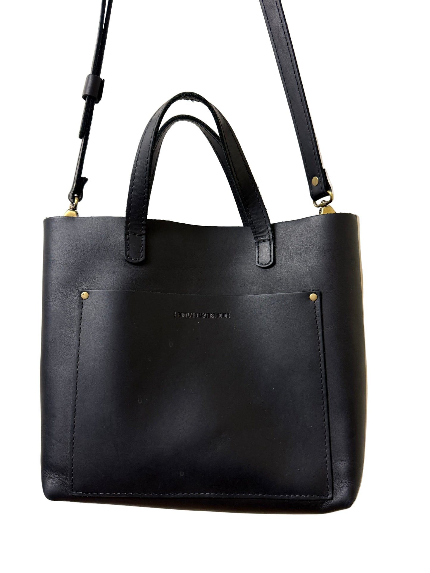Portland Black Leather Tote Bag | Preowned