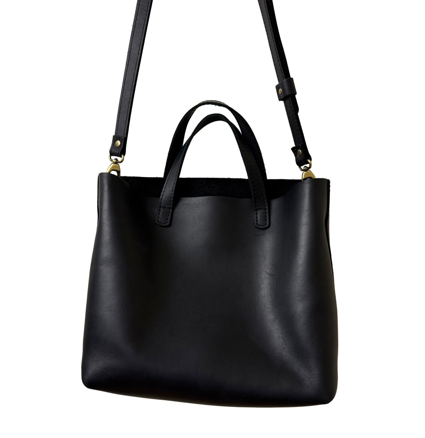 Portland Black Leather Tote Bag | Preowned