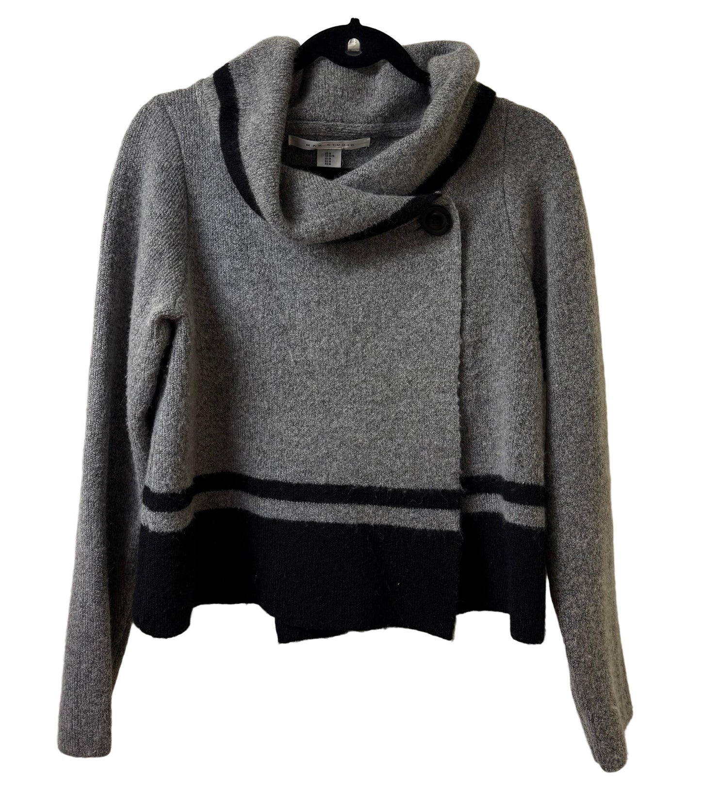 Max Studio Gray Crop Sweater - Medium | Preowned