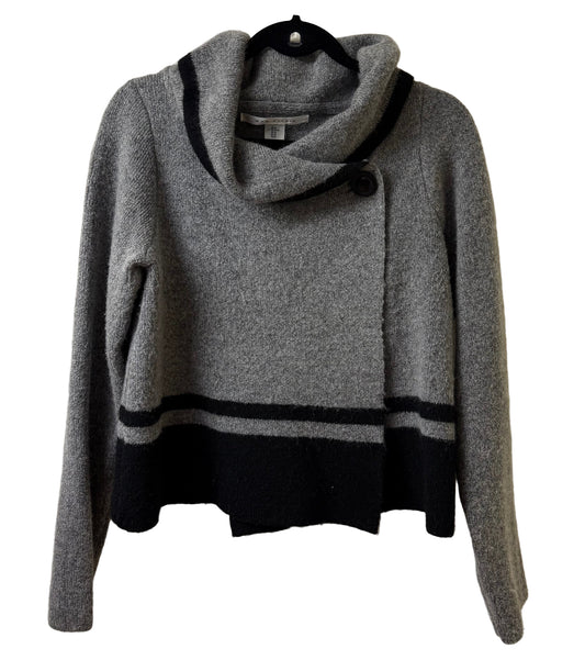Max Studio Gray Crop Sweater - Medium | Preowned
