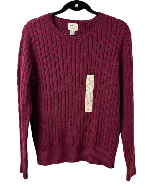 St John's Bay Maroon Sweater - Large | New with Tags