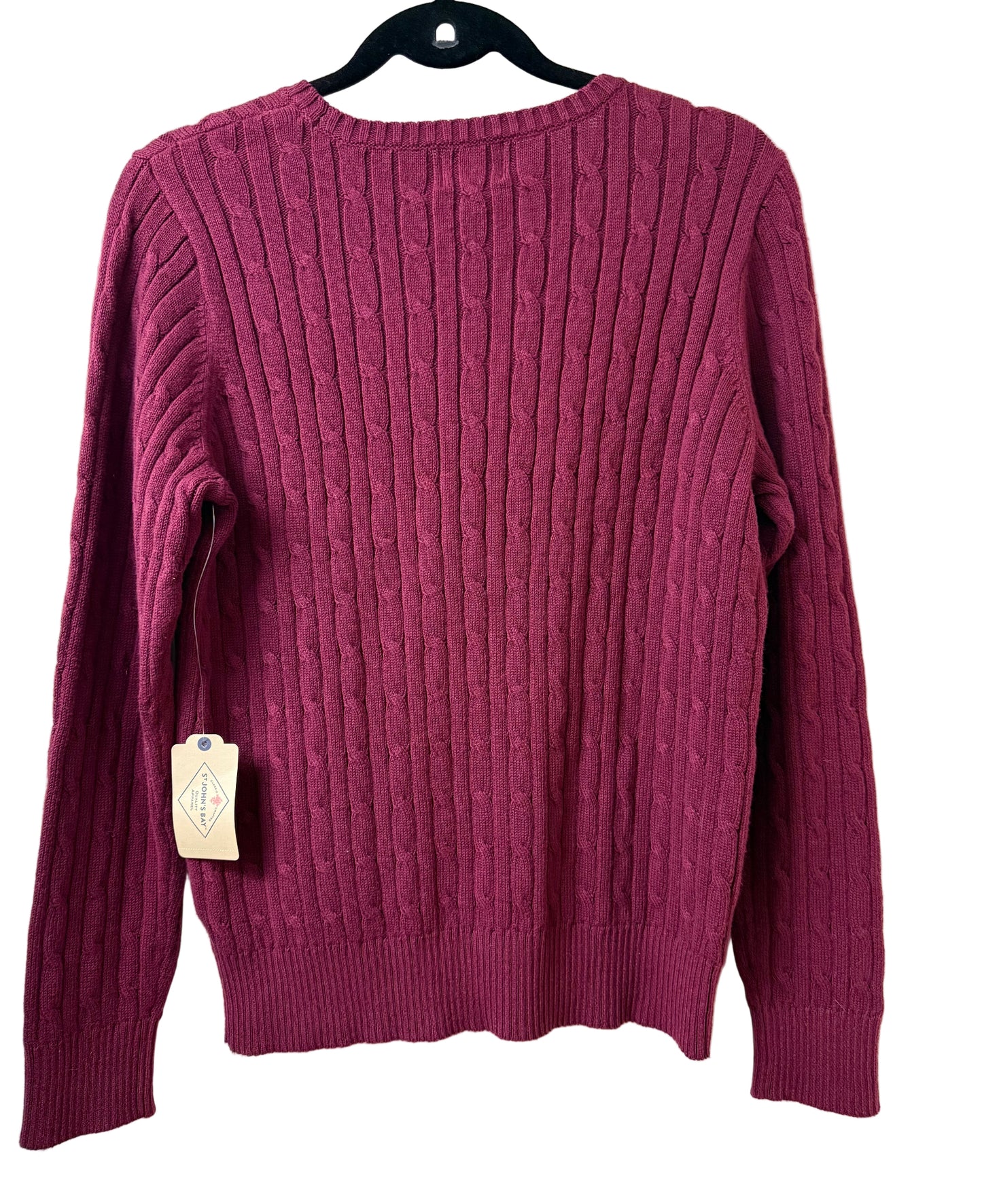 St John's Bay Maroon Sweater - Large | New with Tags