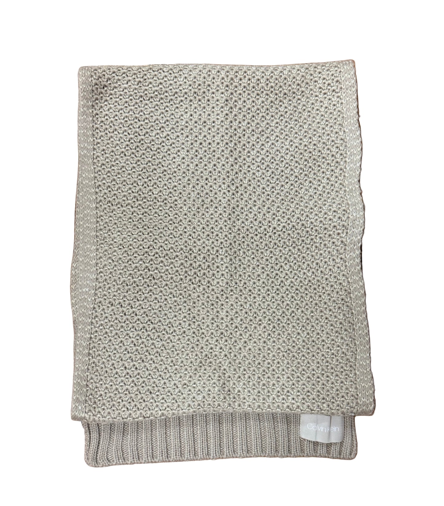 Calvin Klein Beige Knit Scarf | Preowned