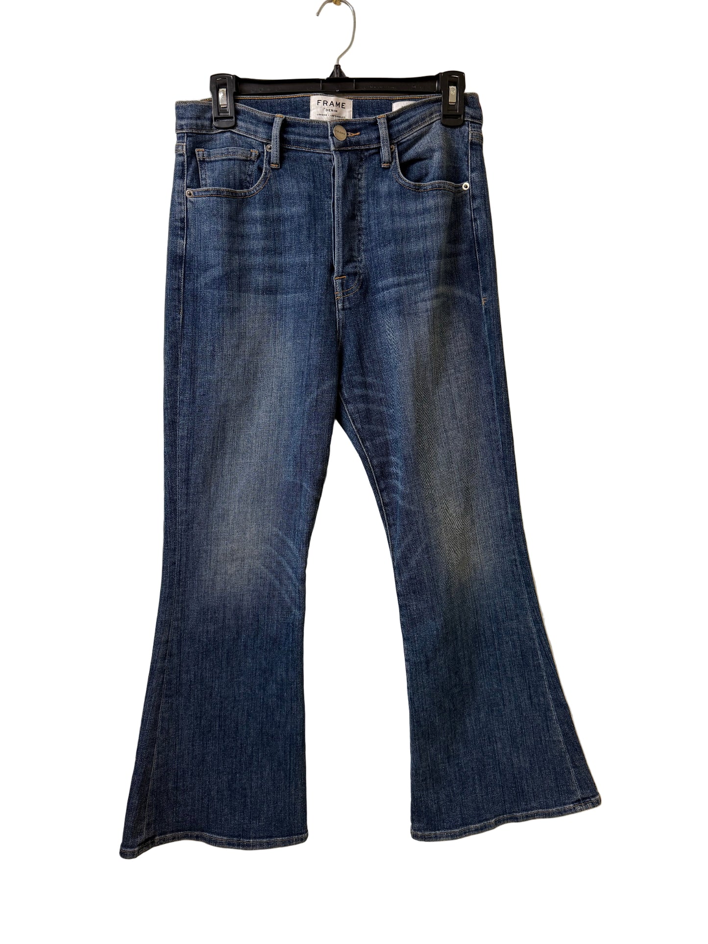 Frame Denim Mid Rise Cropped Flare Jeans SZ 29 | Preowned