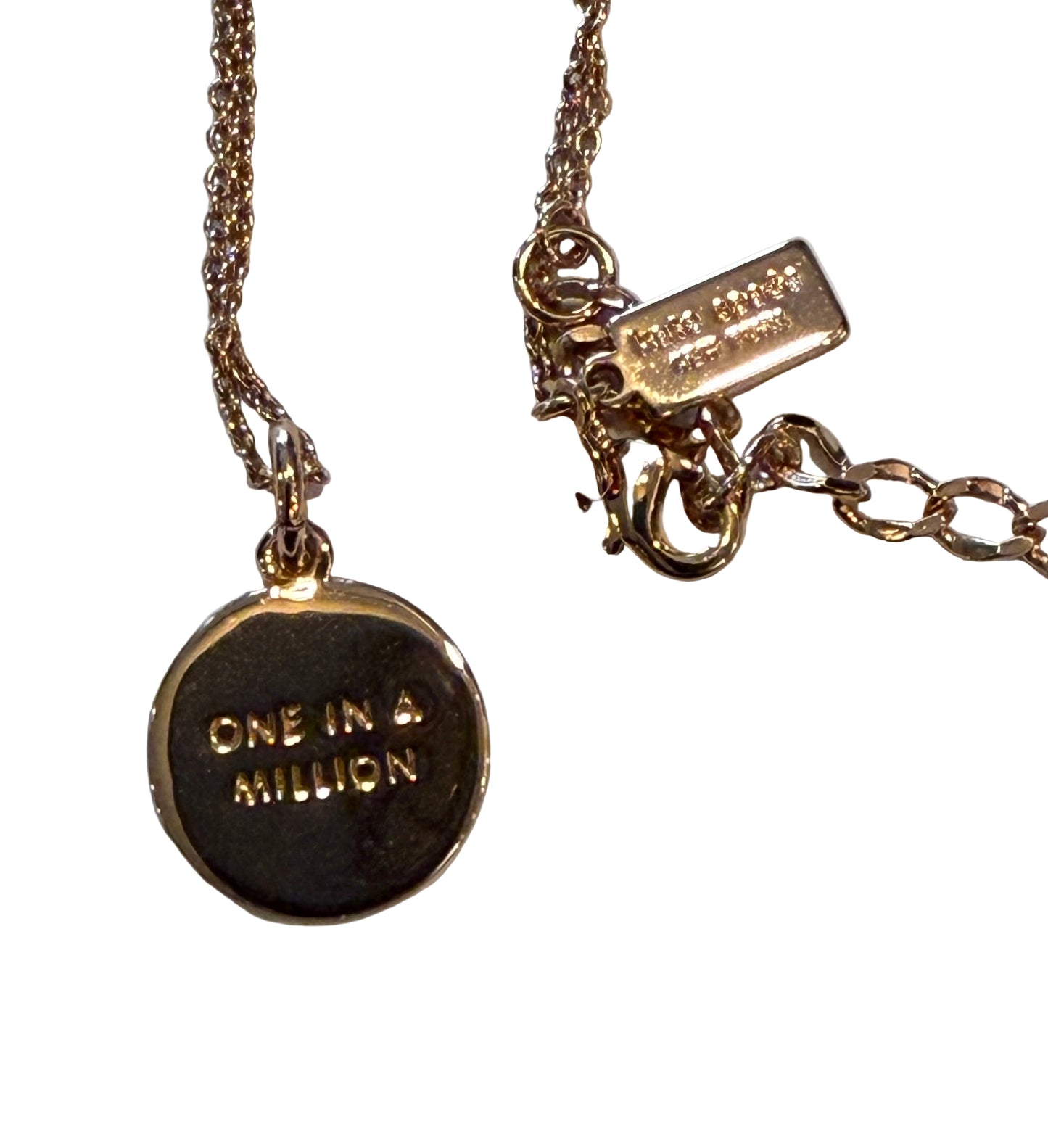 Kate Spade One In A Million Necklace Rose Gold "K" | Preowned