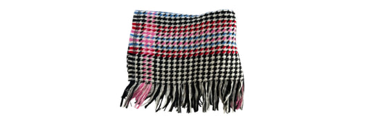 Echo Scarf Multi Colored Check Black White Pink Blue