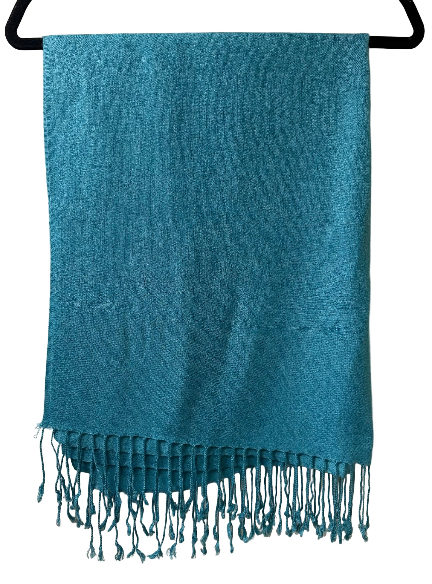 Pashmina Aqua Shawl OS |Preowned