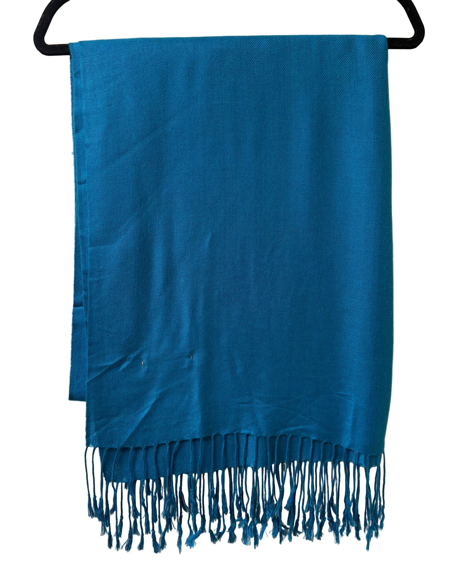 Pashmina Teal Shawl OS |Preowned