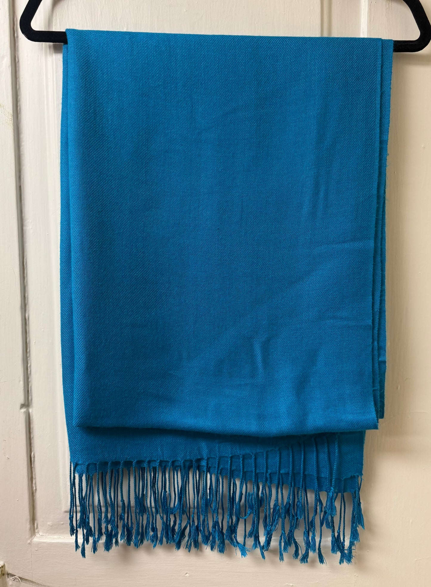 Pashmina Teal Shawl OS |Preowned