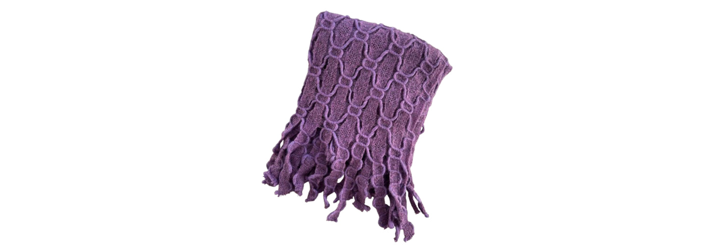 Nordstrom Scarf Purple Knit