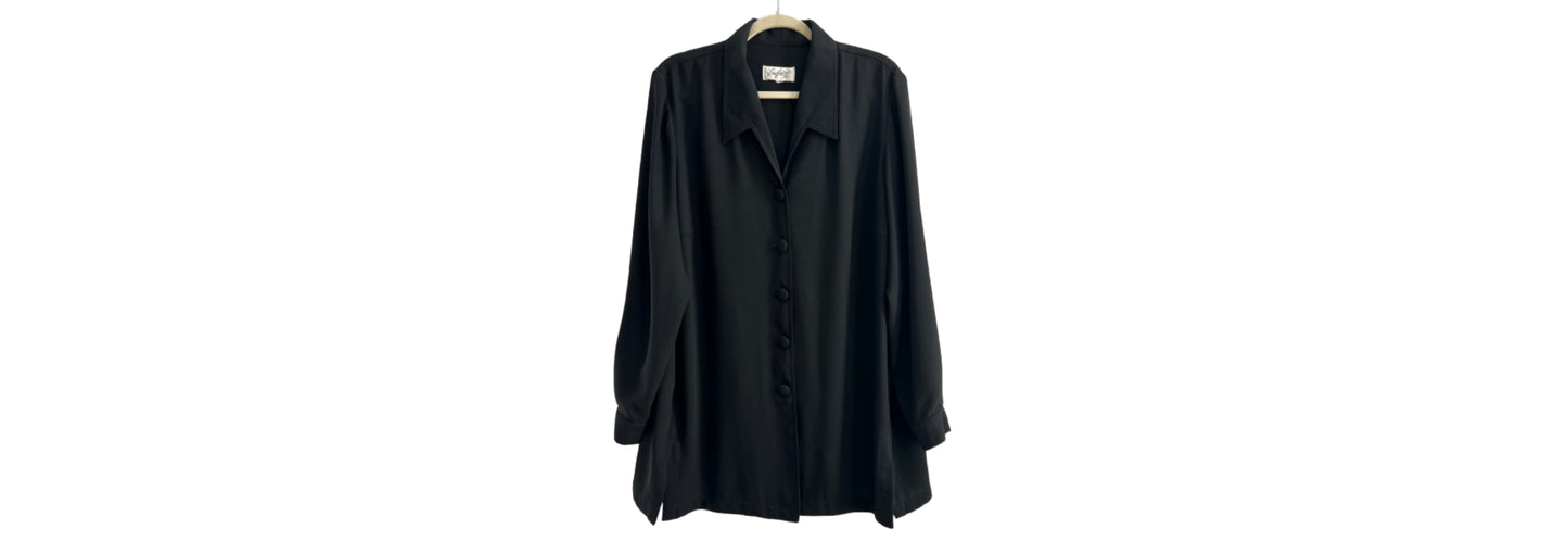 Versailles NY Blouse Black - 2X Large