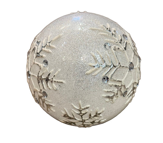 LED Frosted Snowflake Globe | Preowned