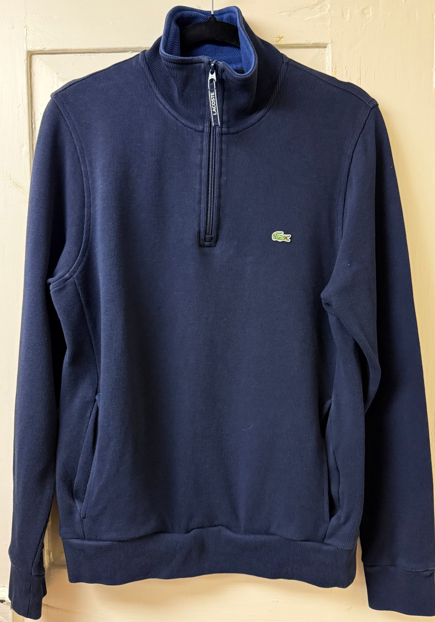 Lacoste Navy Pullover - Medium | Preowned