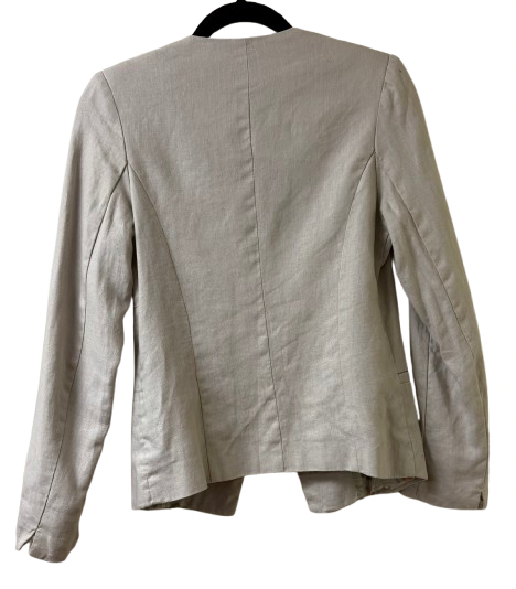 For Cynthia Beige Linen Jacket - Small | Preowned