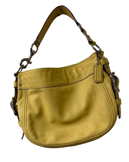 Coach Yellow Leather Zoey Hobo Shoulder Bag | Preowned