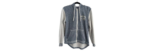 Ocean Drive Sweater with Hood Blue and Gray - Small