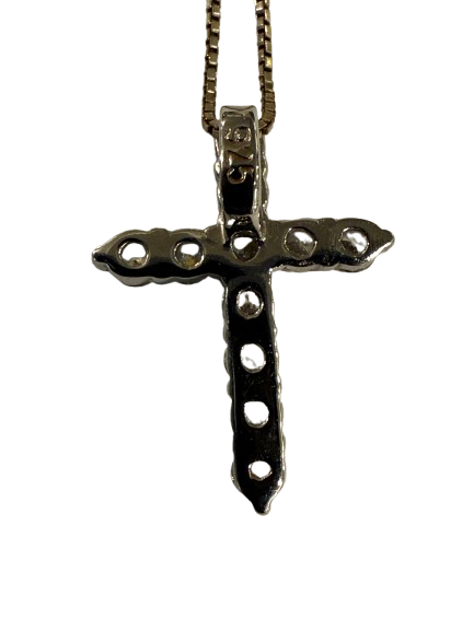 Sterling Silver Crystal Cross | Preowned