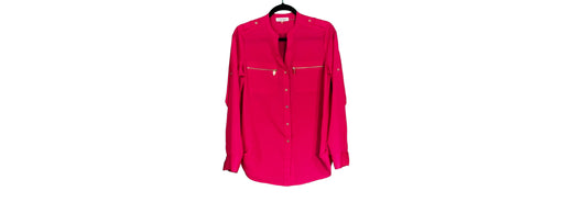 Calvin Klein Blouse Hot Pink - X Small