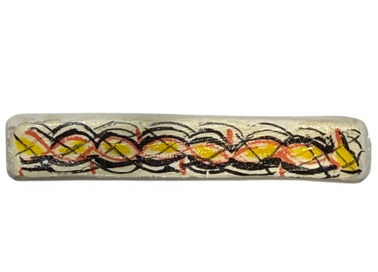 Hand Painted Bar Shaped Pin | Preowned