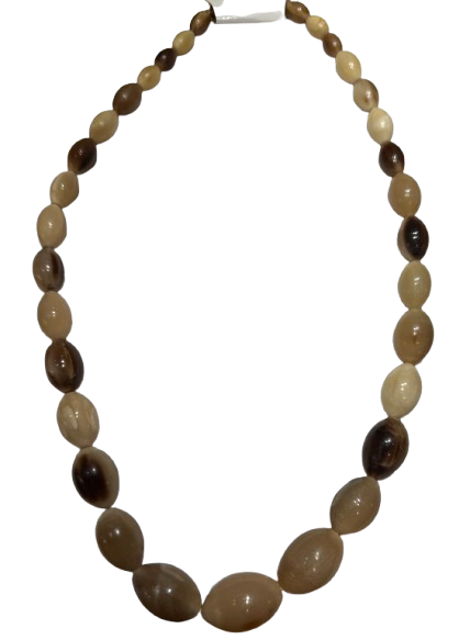 Graduated Buffalo Horn Bead Necklace | Preowned