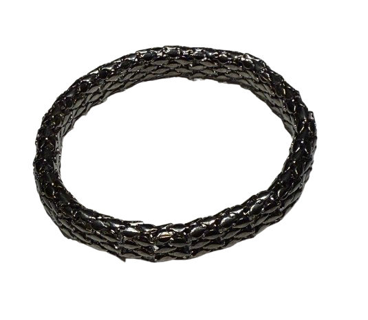 Gun Metal Stretch Mesh Bracelets | Preowned