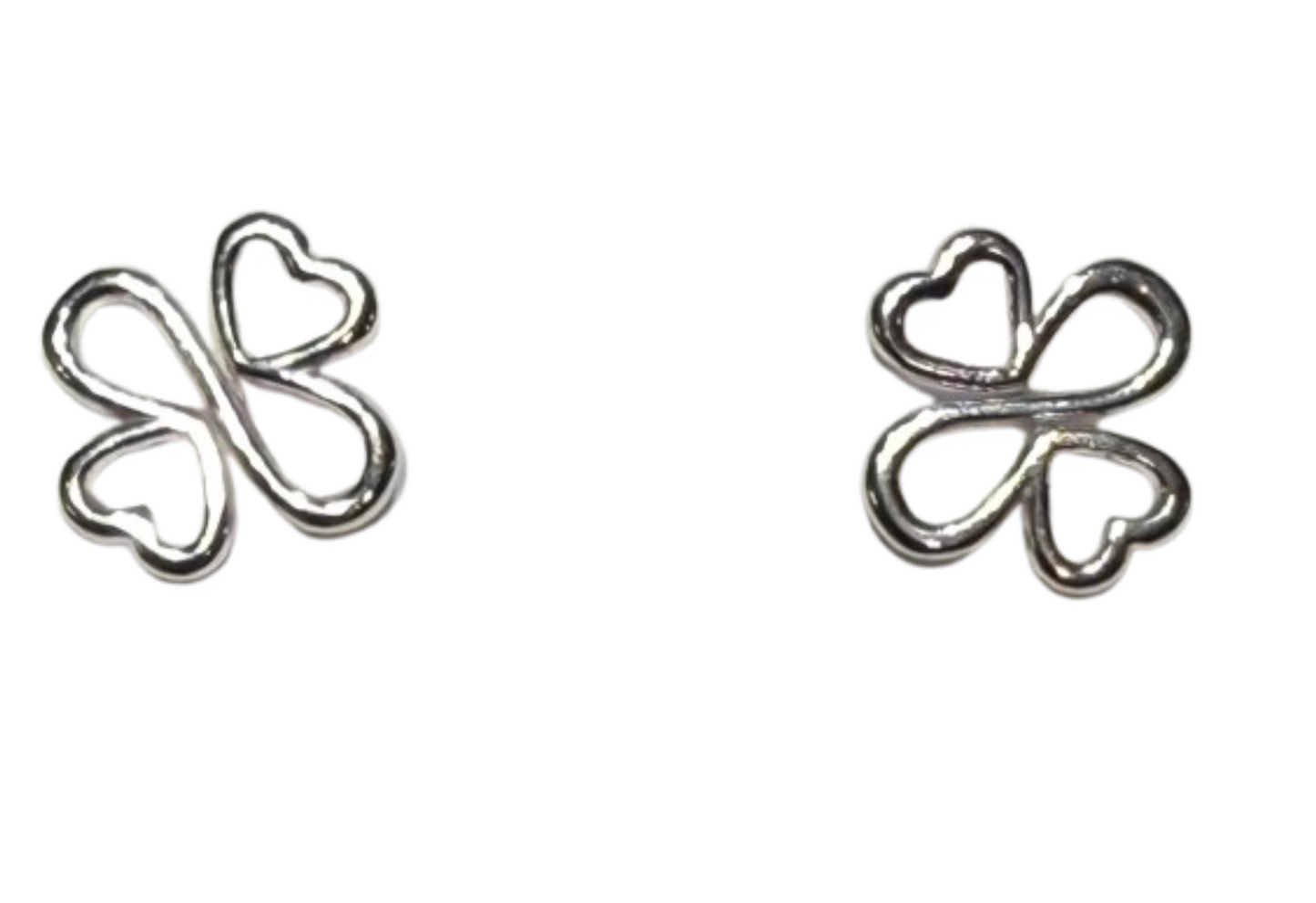 Sterling Silver Shamrock Shapes Stud Earrings | Preowned