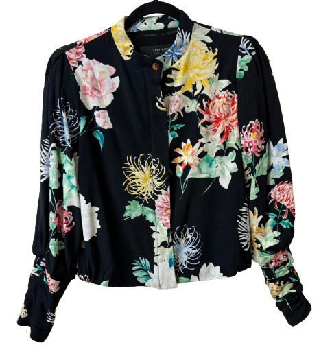 Zara Multi Floral Jacket SM | Preowned
