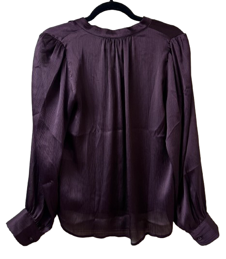 Banana Republic Eggplant Blouse SM | Preowned