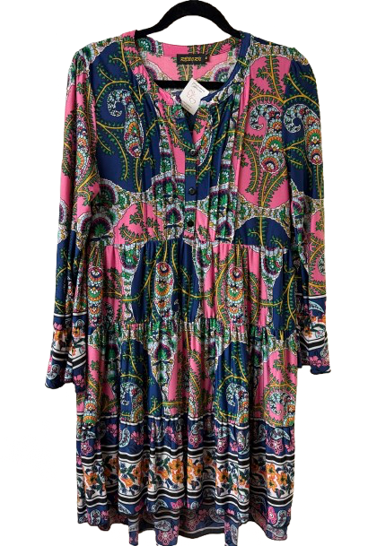 Reborn Multi Color Paisley Dress - MD | Preowned