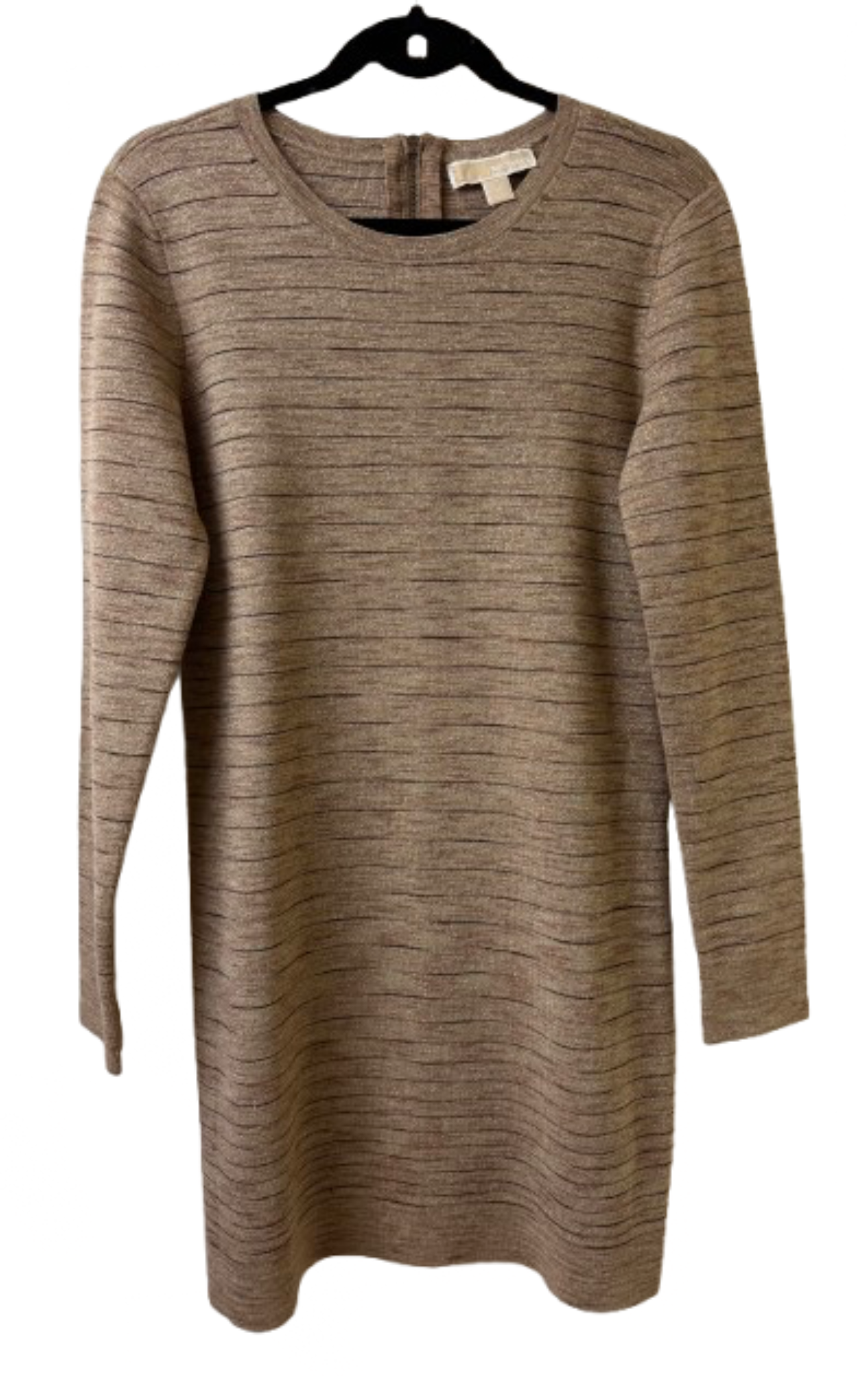 Michael Kors Gold Shimmer Sweater Dress - Medium | Preowned