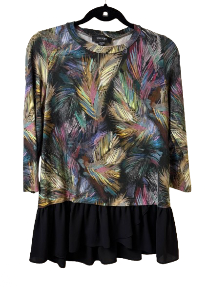 Karen Kane Top Multicolored Design X Small | Preowned