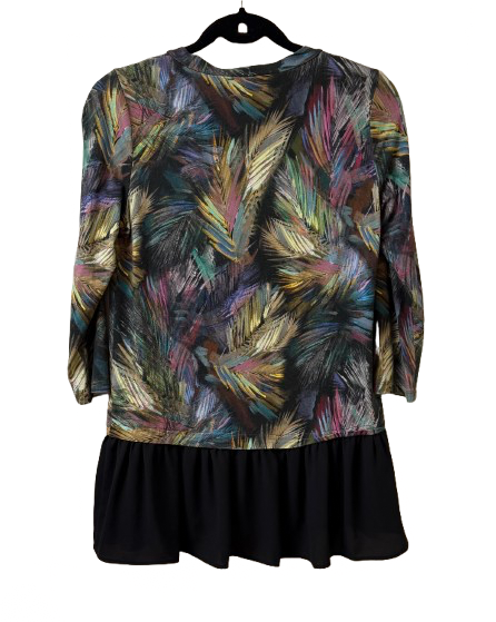 Karen Kane Top Multicolored Design X Small | Preowned