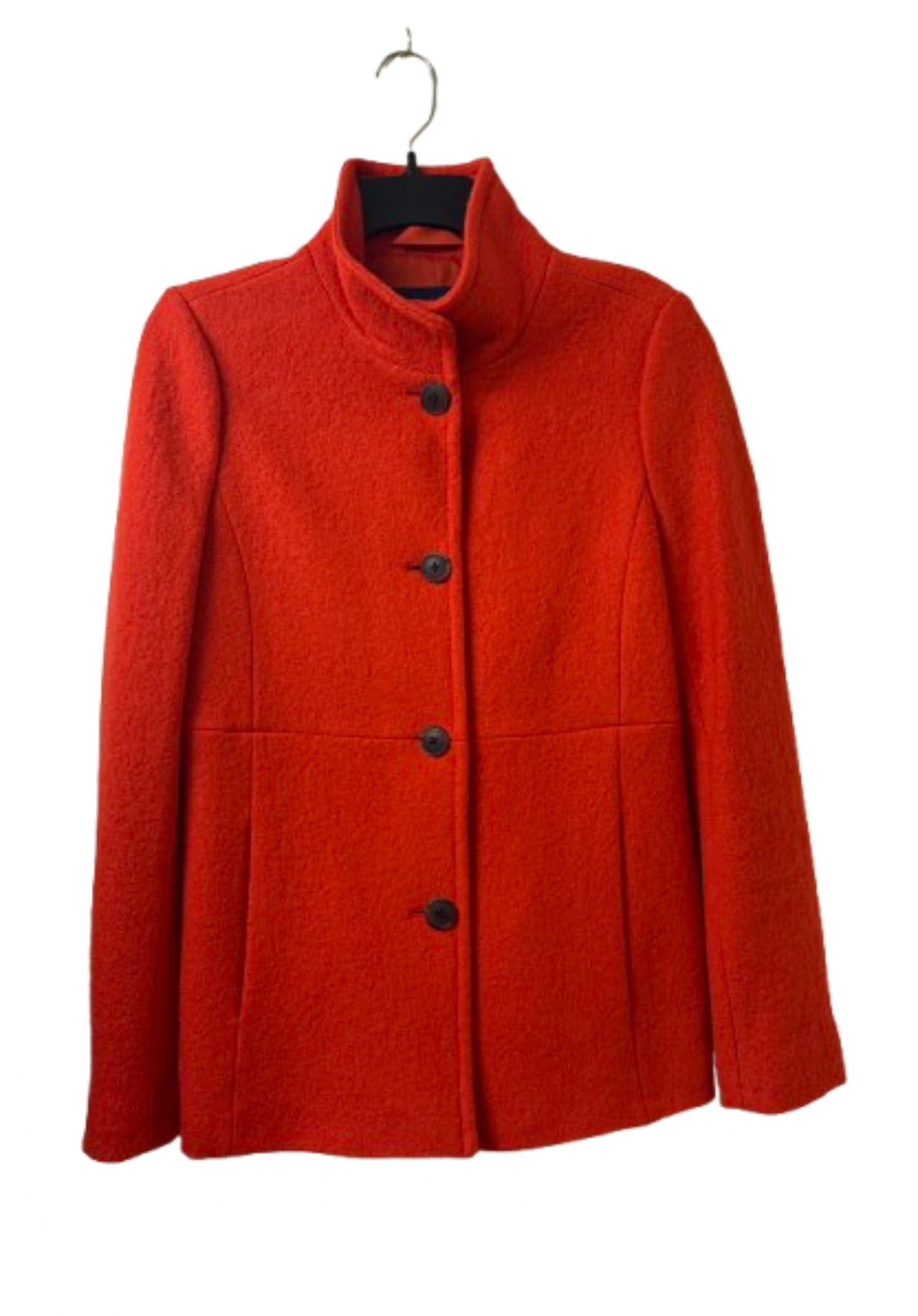 Lands End Orange Pea Coat - SZ 4 | Preowned