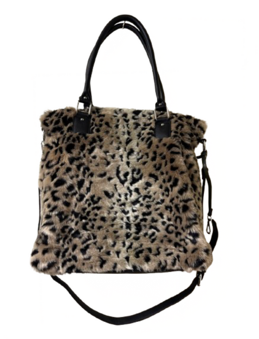 Donna Salyers Fabulous Fur Leopard Print Tote Bag | Preowned