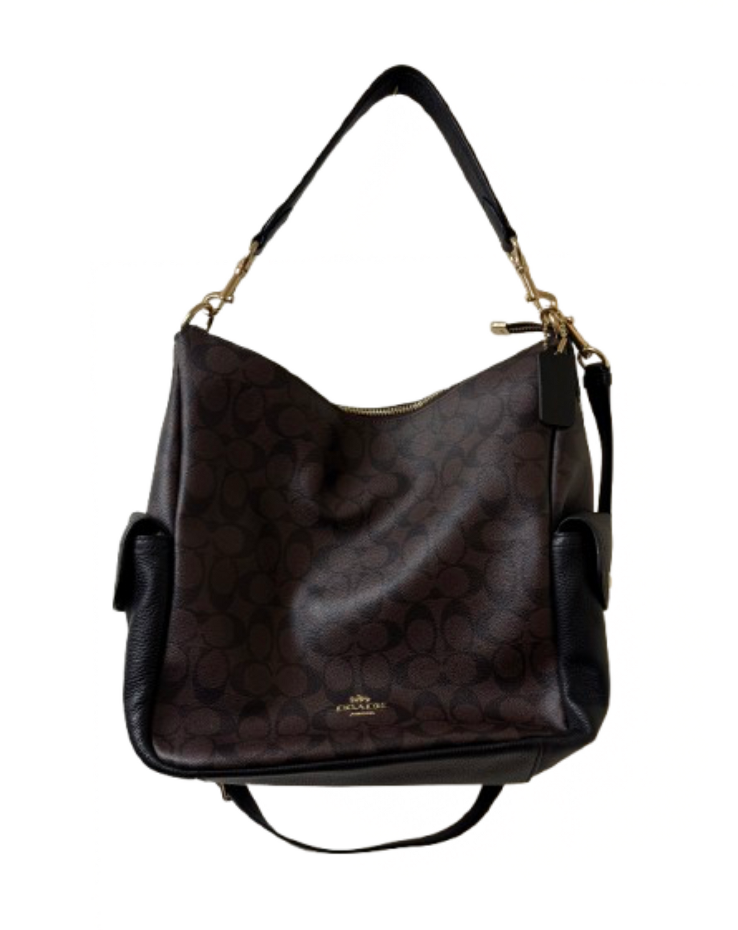 Coach Brown Pennie Coated Canvas Shoulder Bag  | Preowned