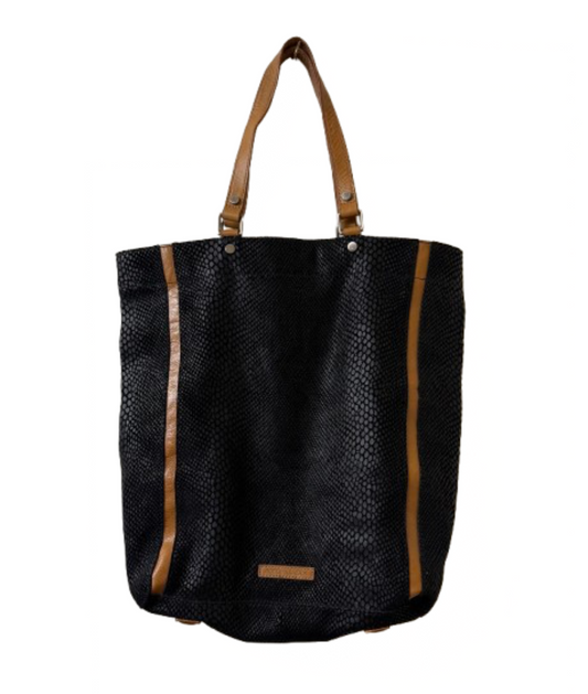 BCBG Maxazria Black Leather Tote Bag | Preowned